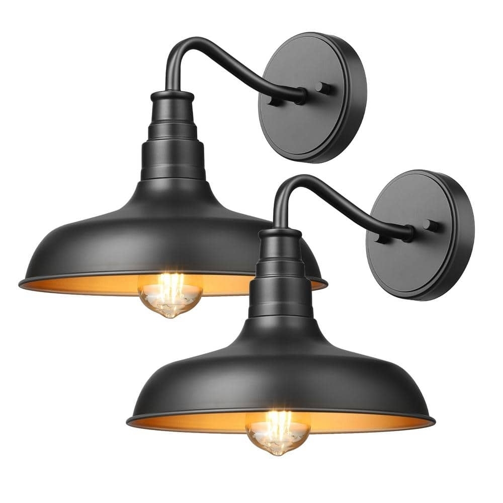 Black Industrial Wall Sconces